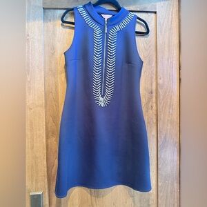 Lilly Pulitzer Navy Blue Dress with Gold Accents